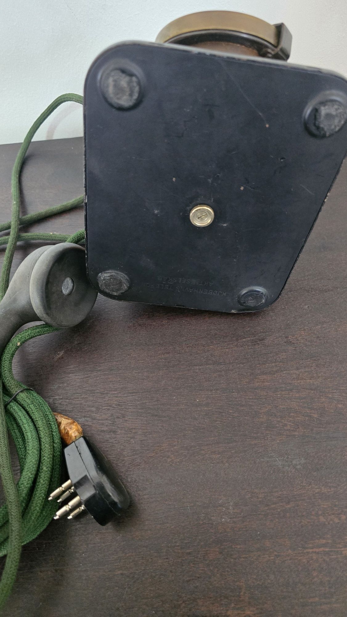 Antigo e Raro Telefone castiçal,Dinamarquês