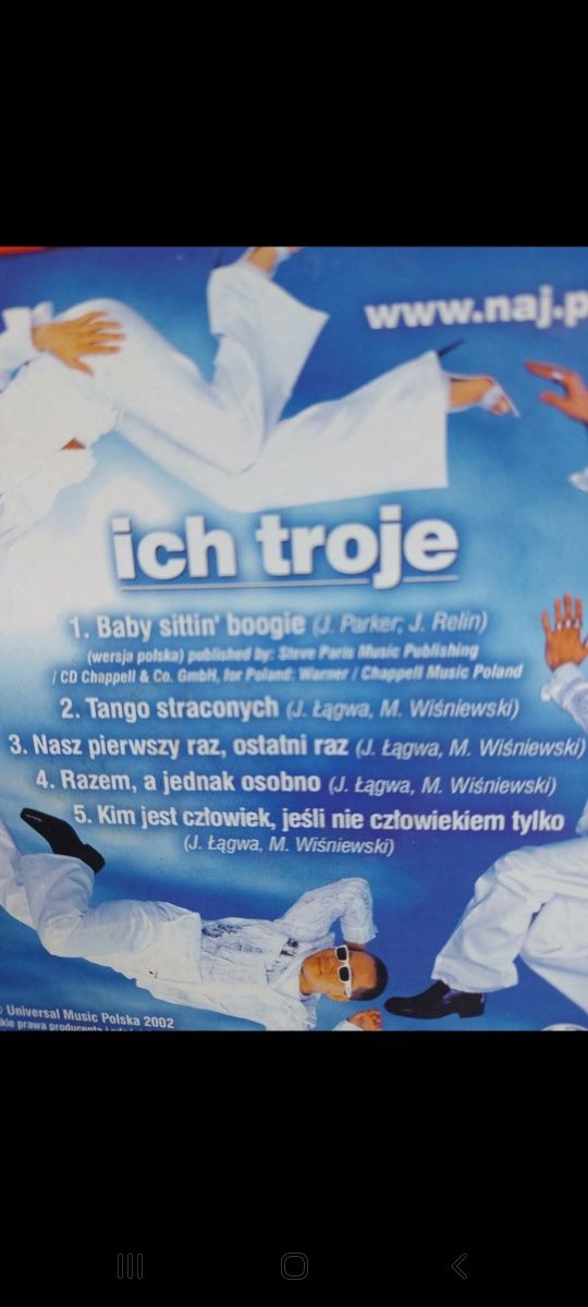 3 sztuki płyty CD ICH TROJE 2001r/2002r/2003r