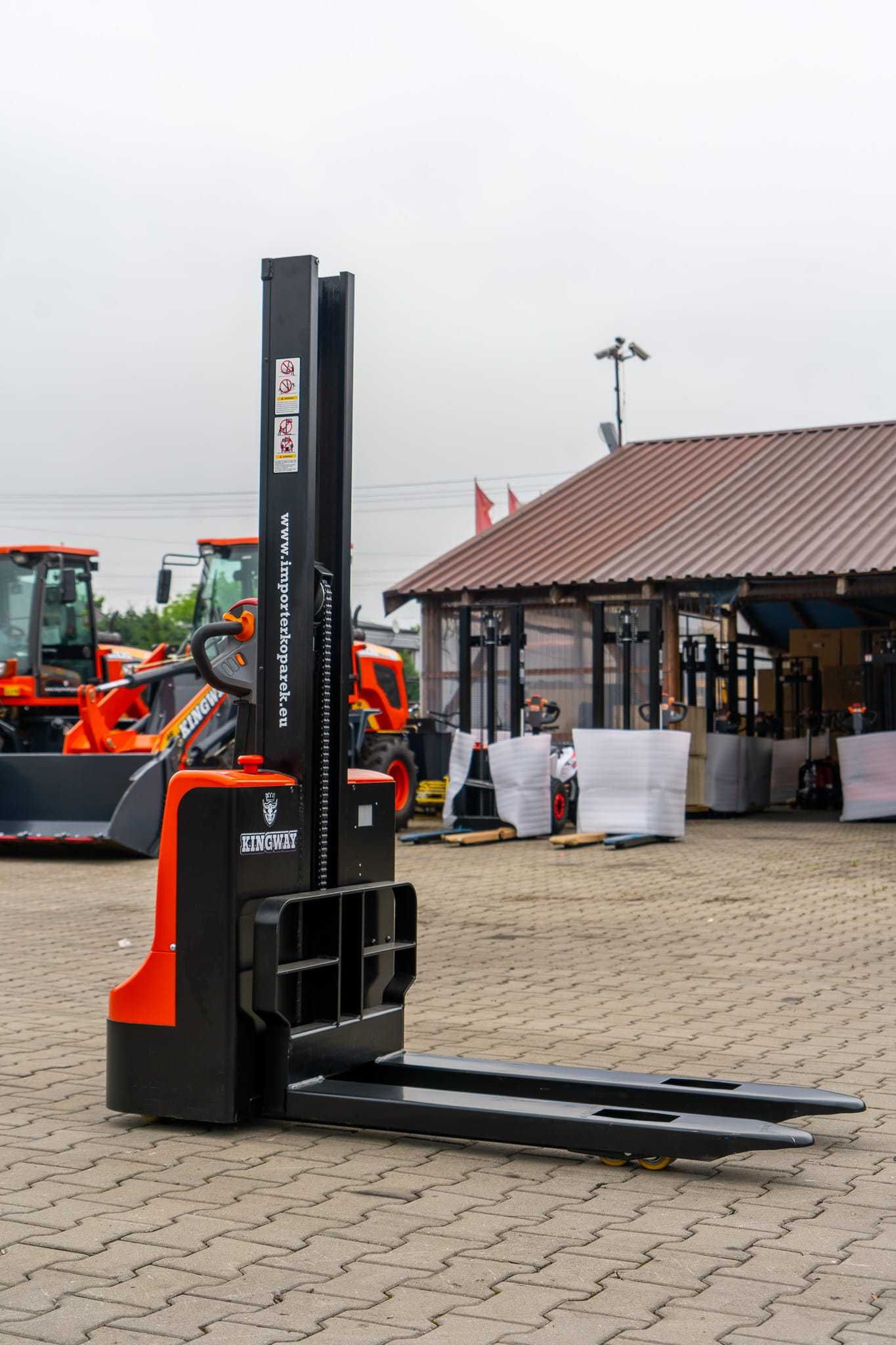 Wózek paletowy elektryczny masztowy, sztaplarka, Stacker 1T 1,6M