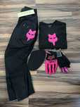 Strój FOX Legion (Black Pink Różowy)(cross,quad,enduro,mtb,dh) Damski
