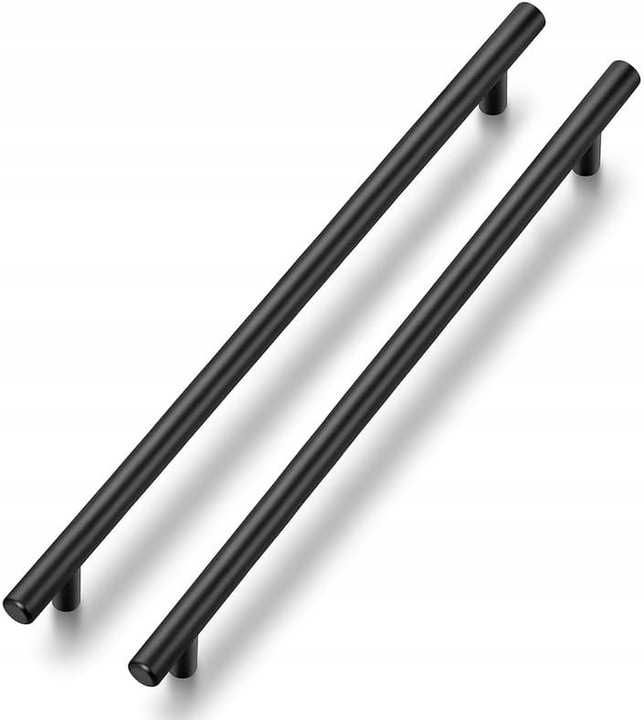 Uchwyty do szafek matowe czarne do szuflad loft 20szt 256/320mm [2405]