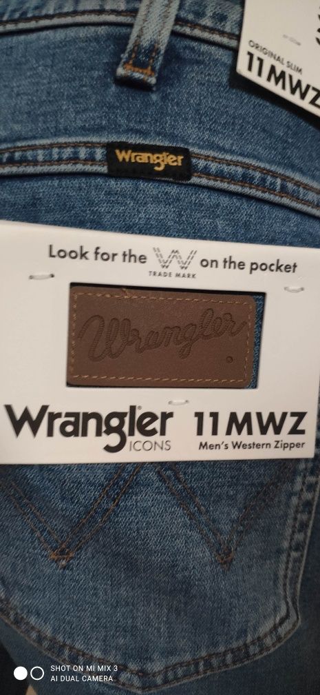 Wrangler Icons 11MWZ 3 Years męskie jeansy rozm 33/30