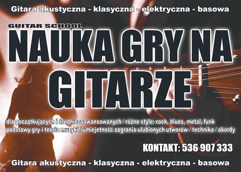 Lekcje gry na gitarze