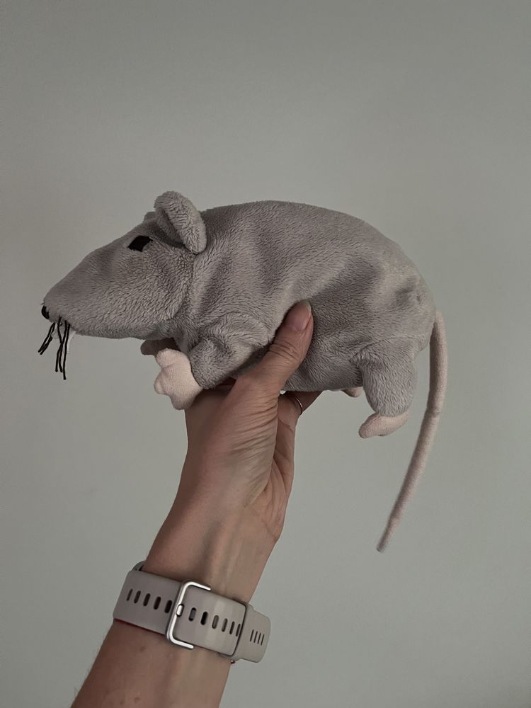 Ikea szczur szczurek mysz szary maskotka pluszak