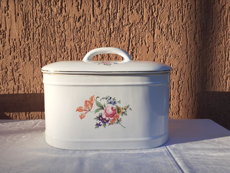 Порцелянова хлібниця хлебница Мейсенский букет Гуси Чехия фарфор посуд