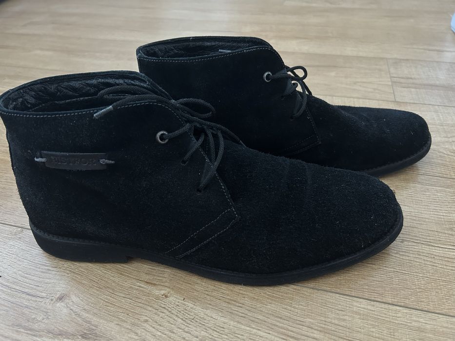 Демісезонні замшеві чоловічі черевики. Розмір 45