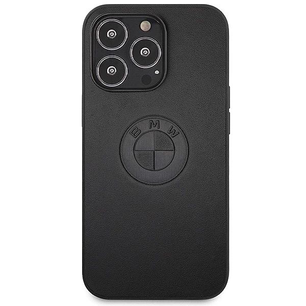 Etui BMW Leather Emboss na iPhone 13 Pro / iPhone 13 - czarne
