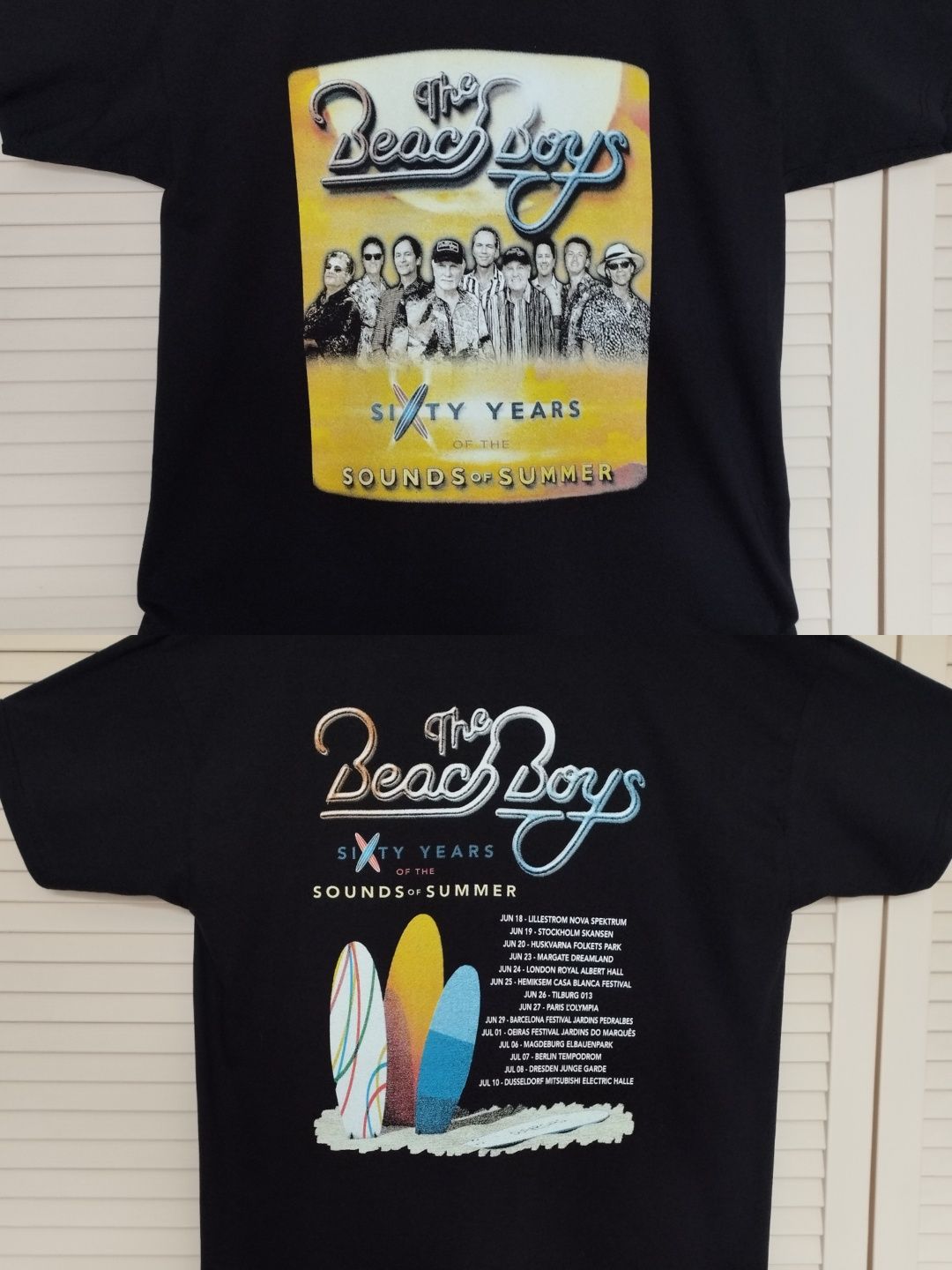 Футболки Queen (M),The Beach Boys (XL)