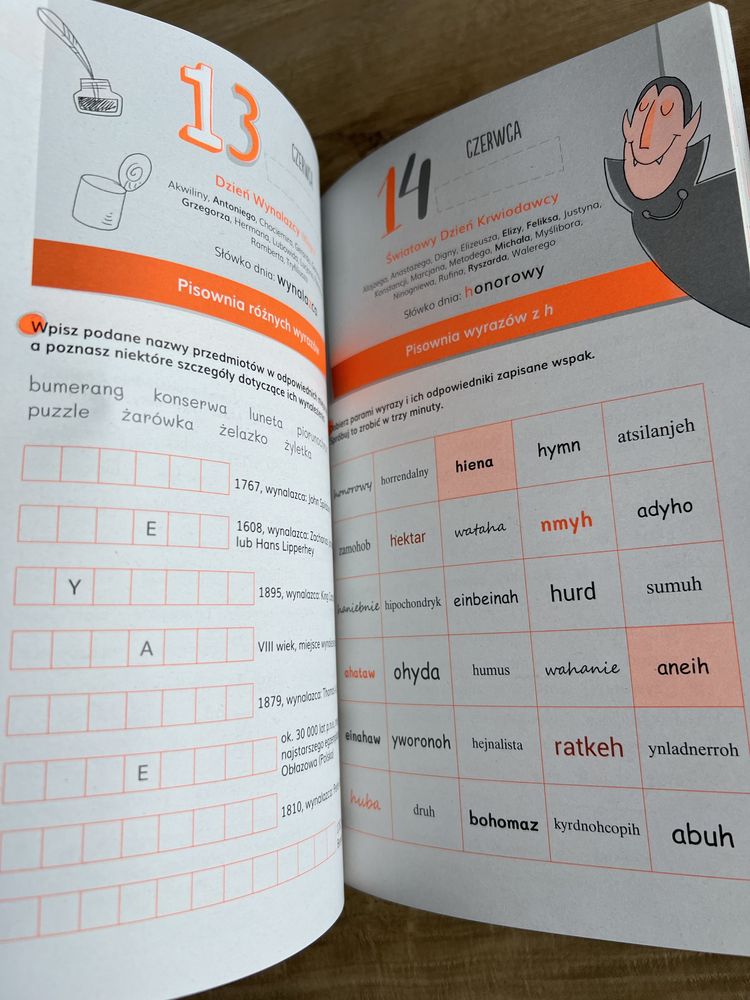 Kalendarz ortograficzny na poprawę humoru plus słownik