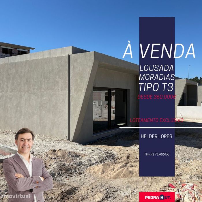 Lousada | Moradias T3 Novas em Construçao |LOTEAMENTO