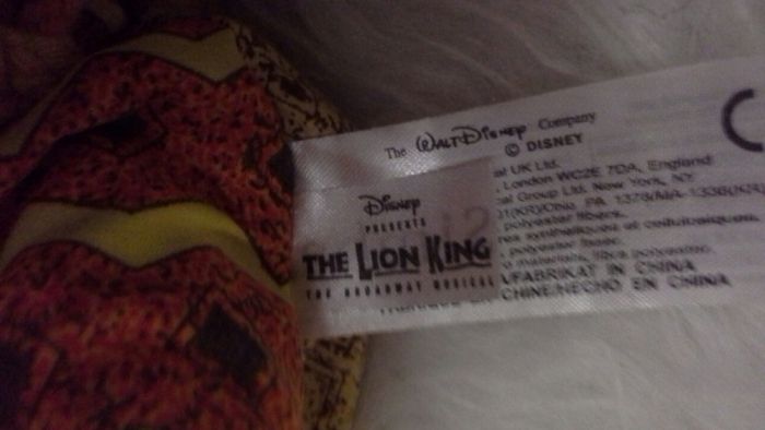 Maskotka Król Lew -THE LION KING Disney store