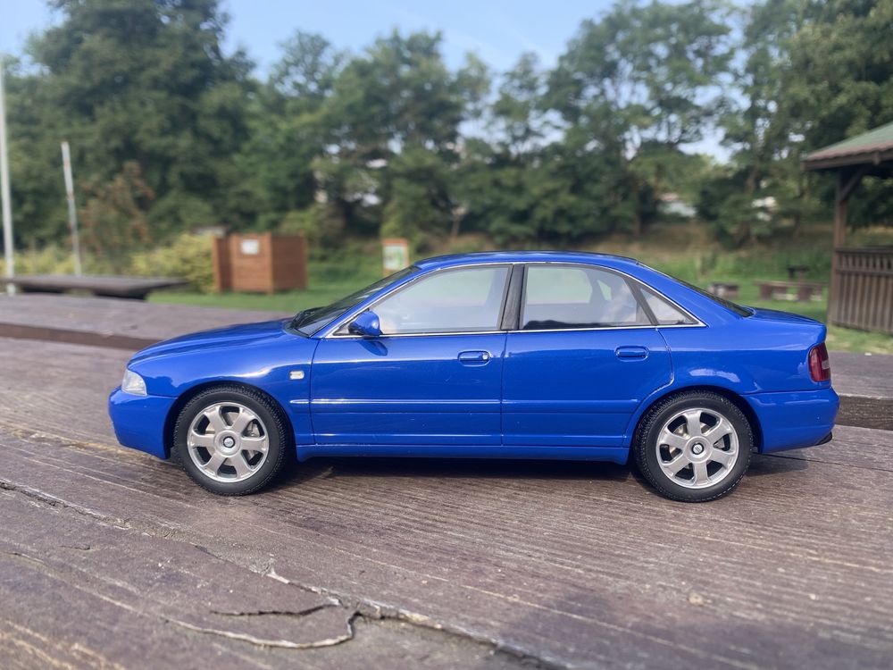 Audi S4 A4 B5 1:18 otto quattro 2.7 Bi turbo Nogaro Blue