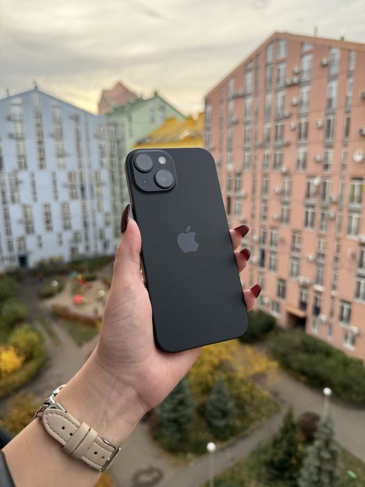 Идеал 100% Аккум iPhone 15 Black 128Gb айфон