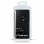 Czarne etui z klapka clear view huawei p30 pro