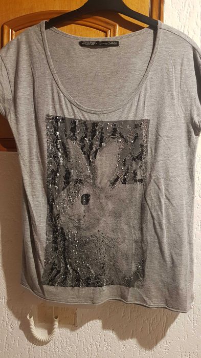 Tshirt estampada cinza tamanho XL marca Zara
