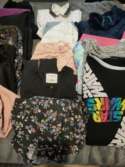 Paka ubrań dla dziewczynki 140 cm