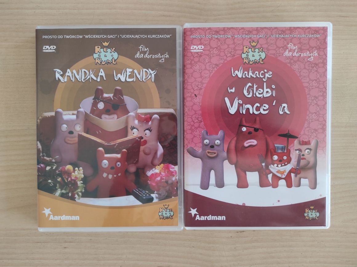 2 x DVD - Rex The Runt - Randka Wendy - Wakacje w Głębi Vince'a