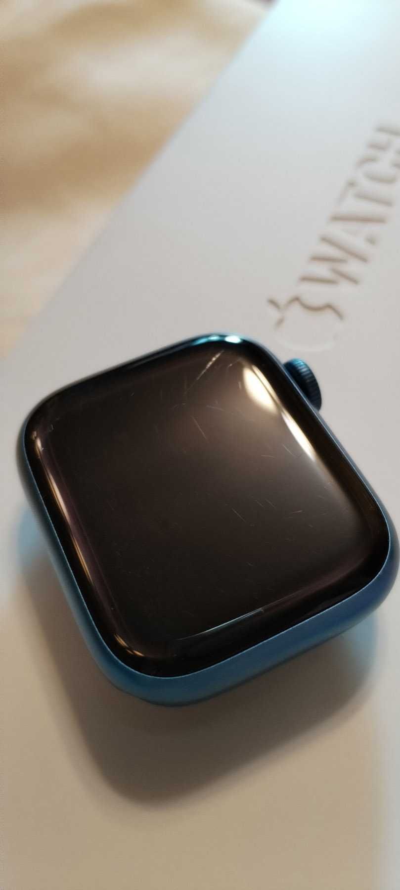 Часы Apple iWatch 7 41mm синие, с магнитным металлическим ремешком