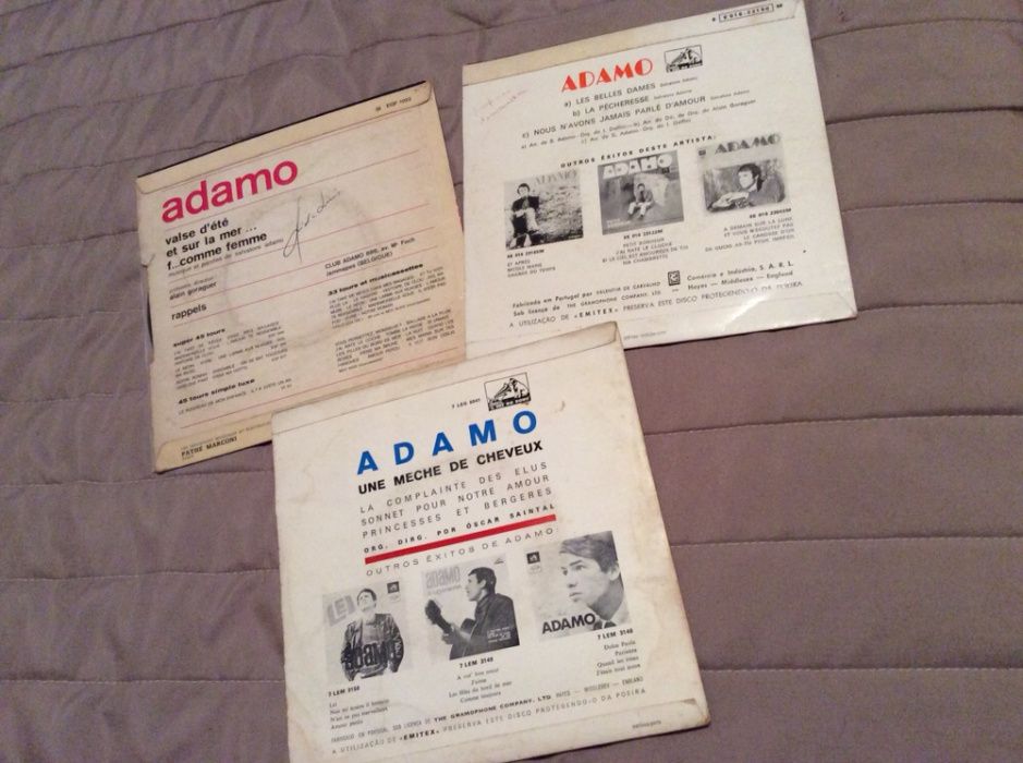 Adamo 6 Singles 1 duplo Portugal