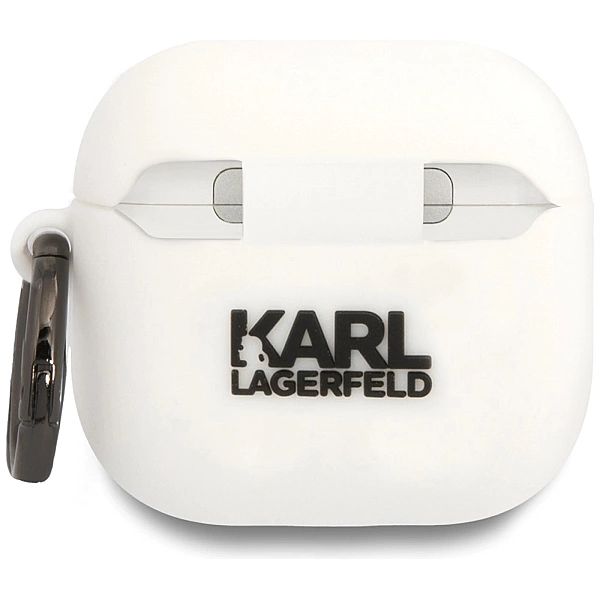 Etui Karl Lagerfeld 3D Silicone NFT na AirPods 4 - białe