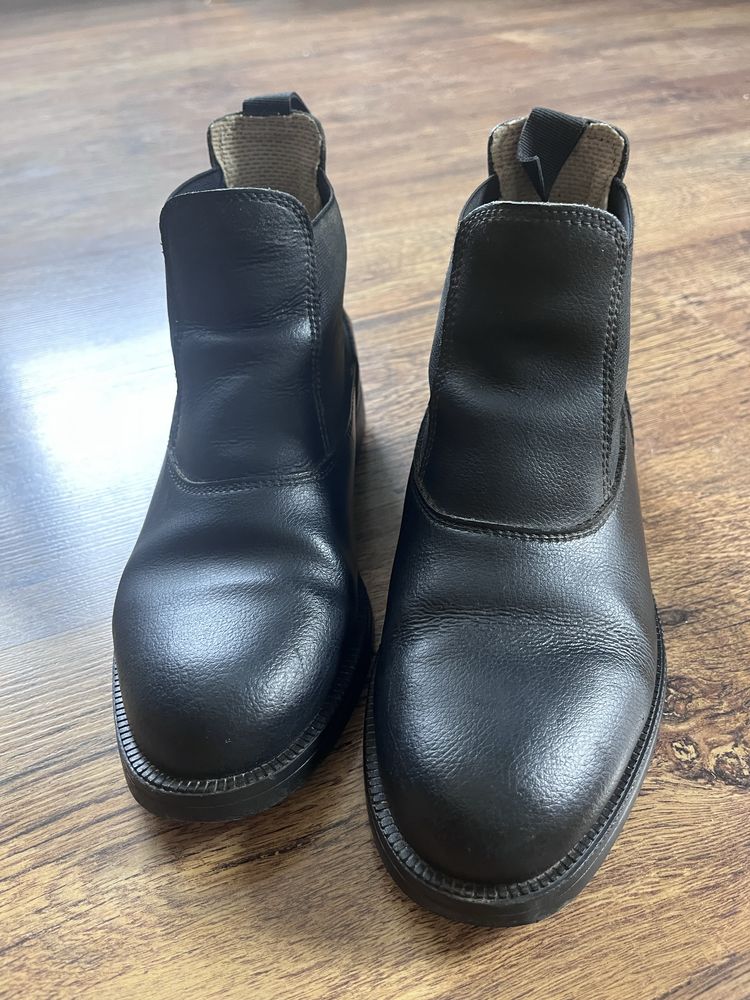 Buty do jazdy konnej sztyblety Fouganza skorzane rozmiar 37