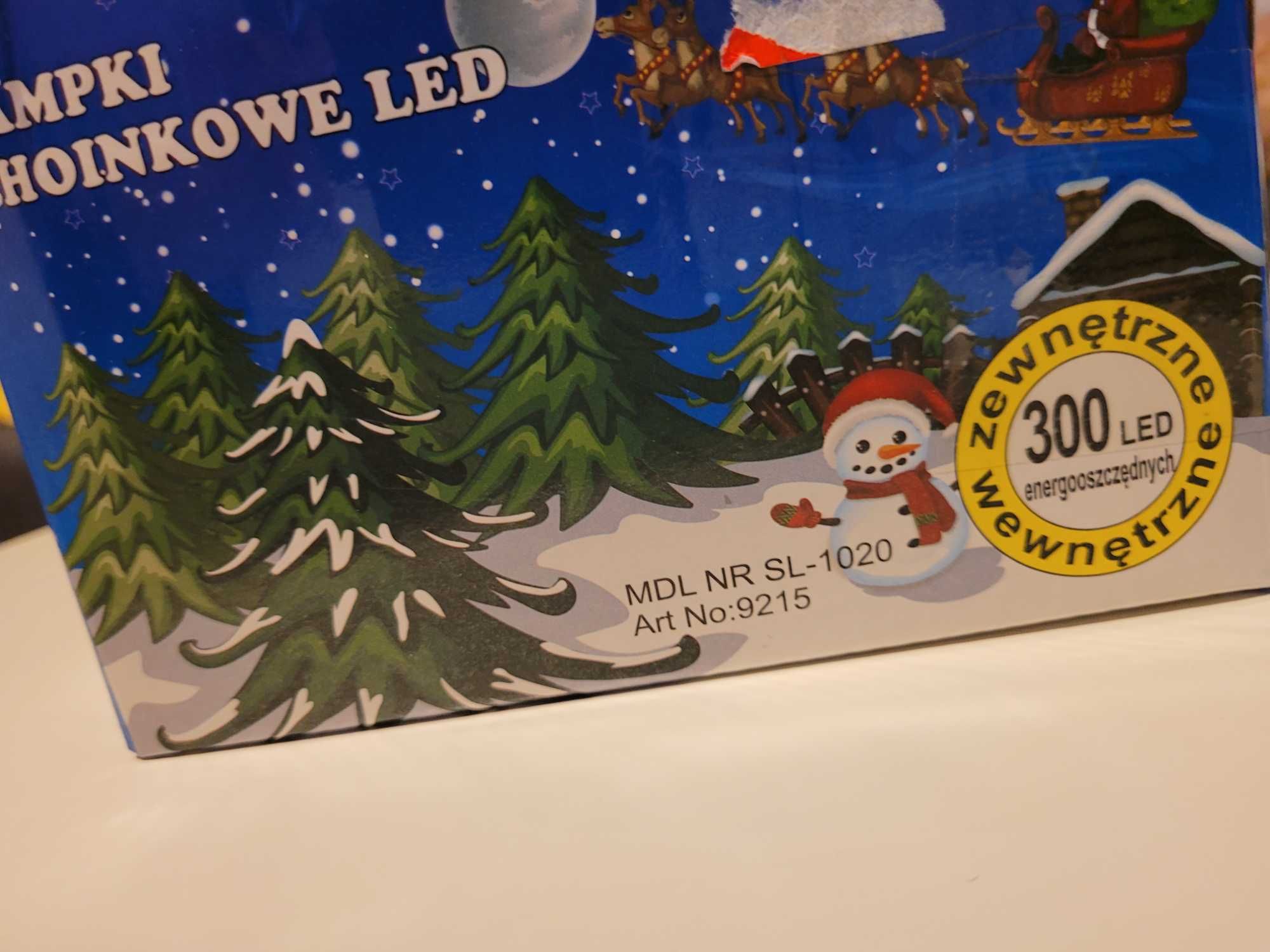 Nowe lampki choinkowe 300 diod białe