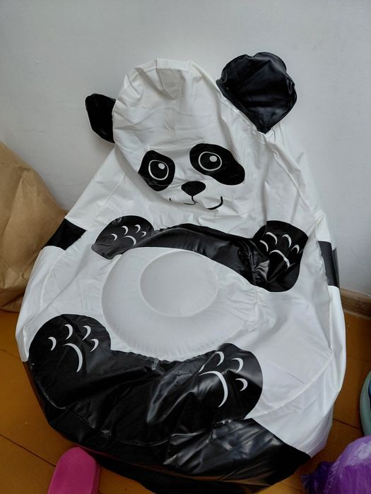 Mała pufa dmuchany fotel