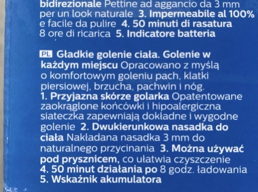 Golarka - Trymer do depilacji Philips Bodygroom Maszynka do Golenia