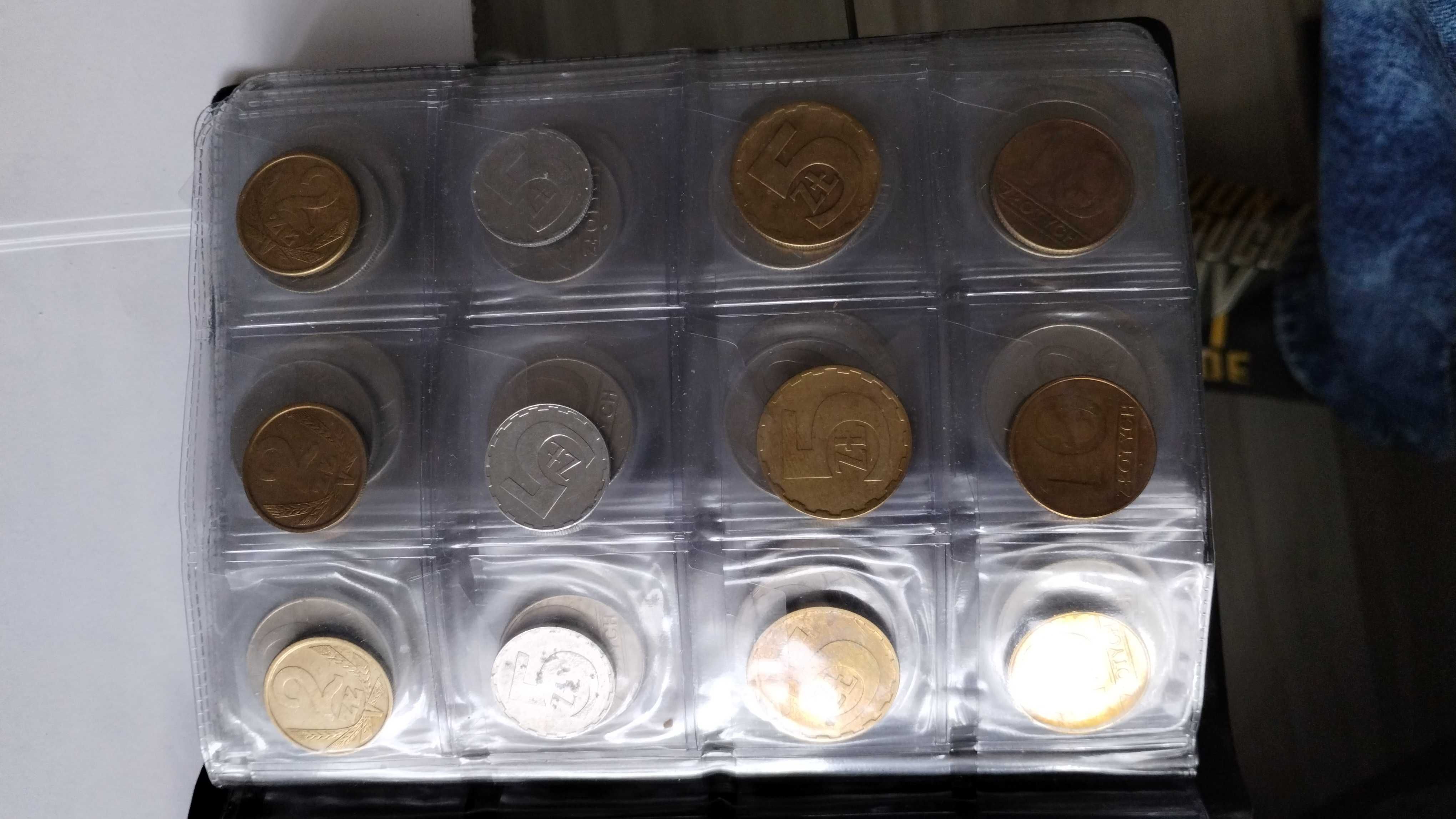 Banknoty i monety Prl + zagraniczne w klaserze monety