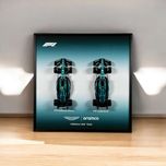 Рамка з Двома Моделями Bburago F1 Aston Martin Aramco F1 Team AMR23 Ф1