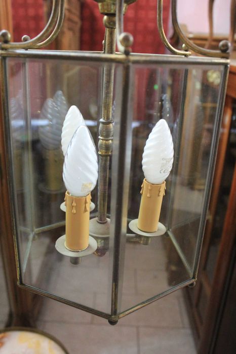 Francuska wisząca lampa - żyrandol - latarenka - Gryfino