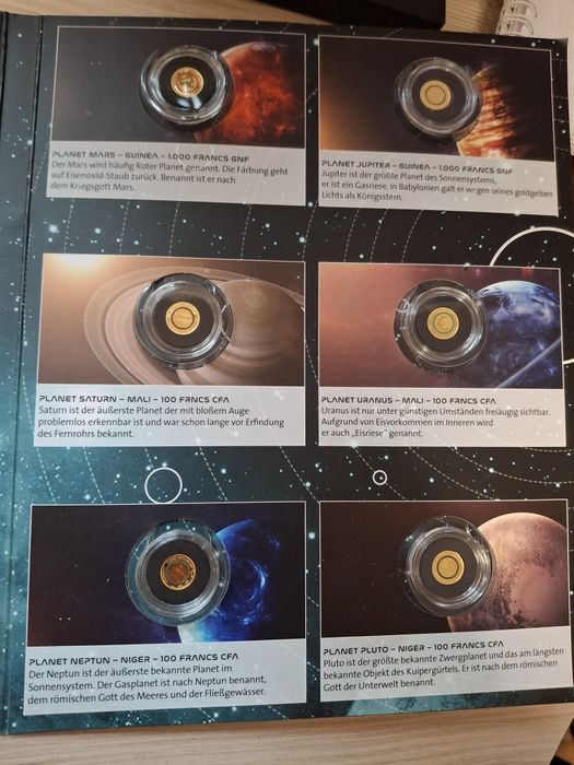 10 золотих монет 999 проби