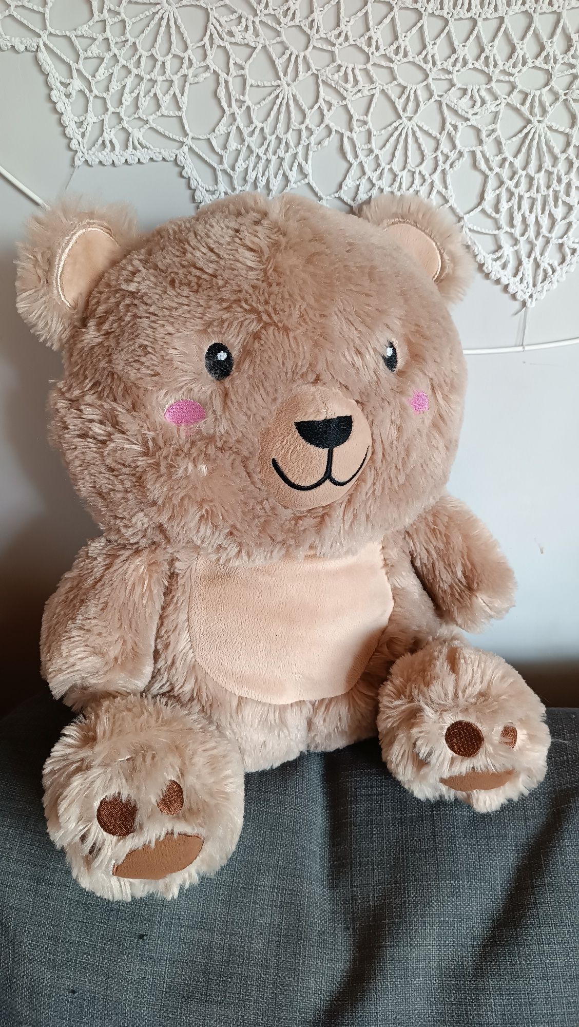 Miś 3w1 pluszak-kocyk-poduszka przytulanka smukee kids