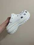 Крокси білі на платформі Crocs mega crush white