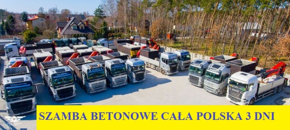 Szambo 4m3 Szamba betonowe zbiorniki zbiornik na deszczówkę 5 do 14m3