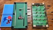 Piłkarzyki Bilard PingPong Cybergaj 4w1 Multistół
