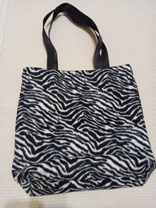 Сумка шопер принт зебра