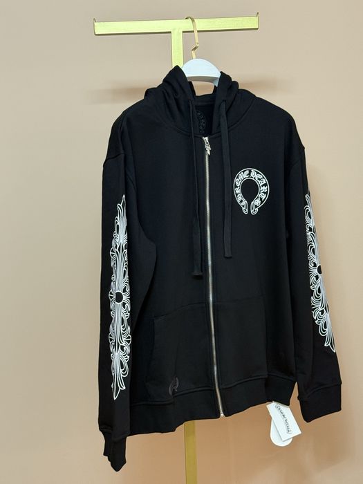 CHROME HEARTS зип худи черное L/нове чорне худі /якicть 100%/унисекс