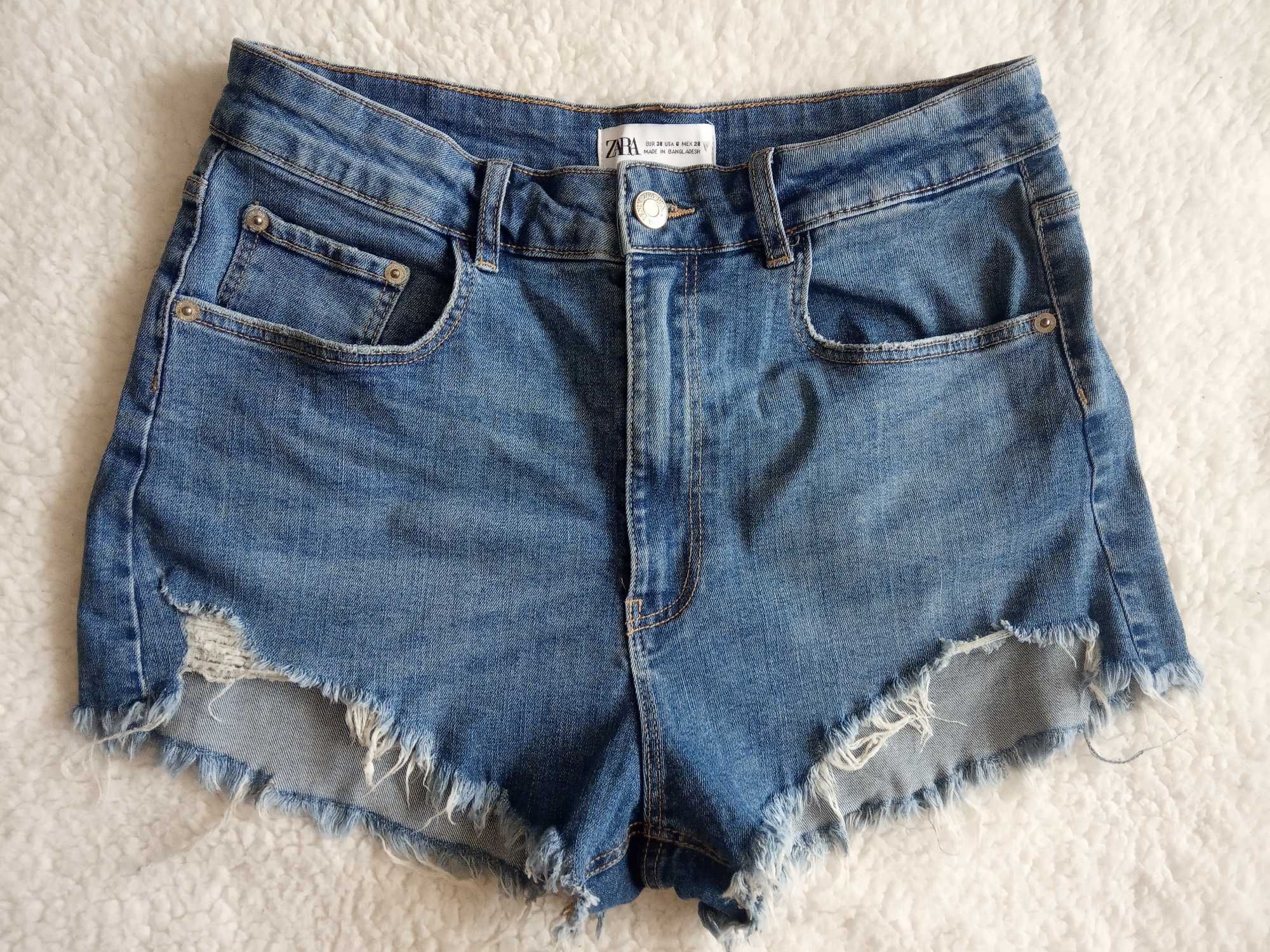 Zara Spodenki jeansowe 38