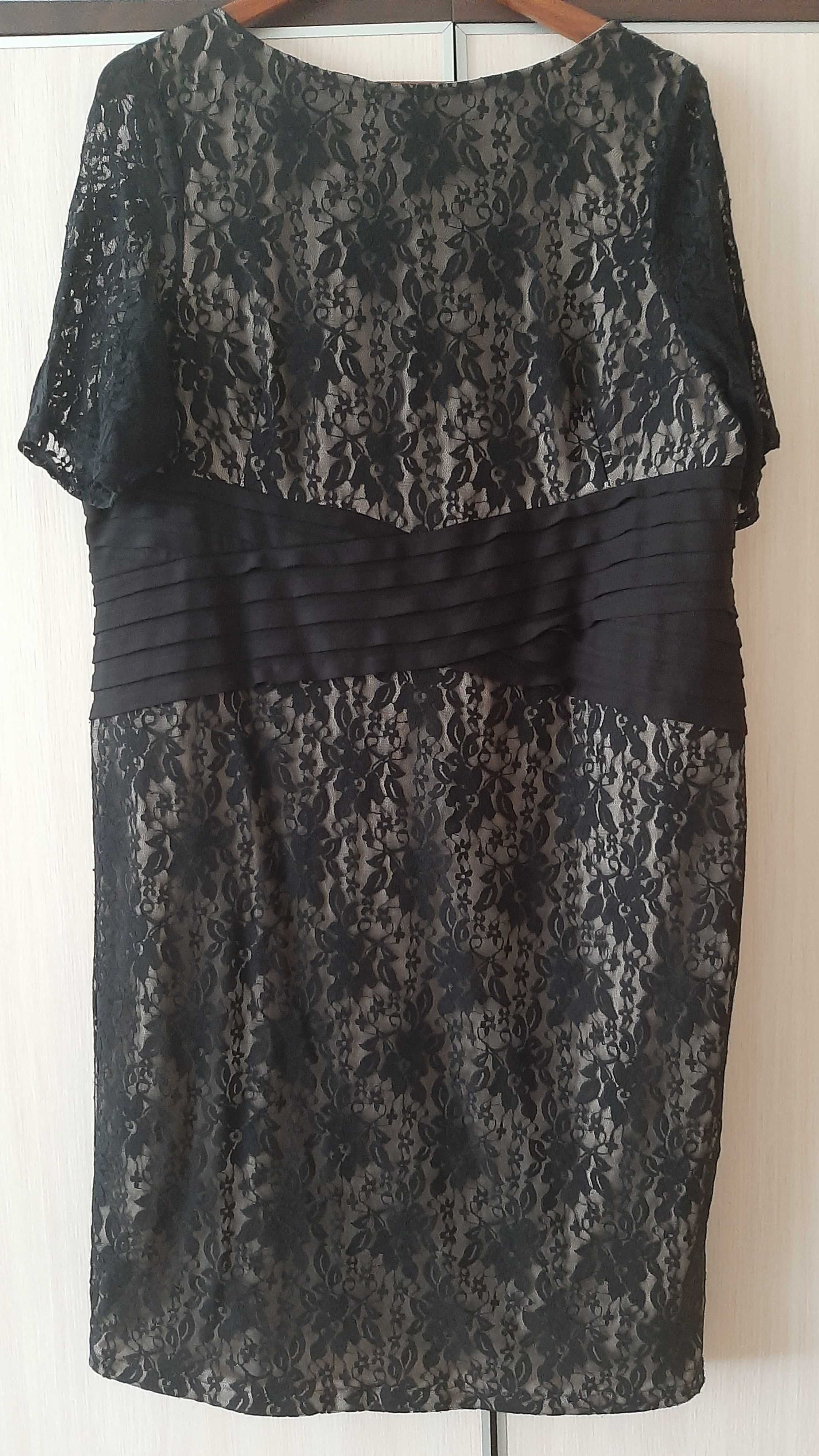 Suknia elegancka koronkowa M&S z serii Per Una, rozmiar 48/50