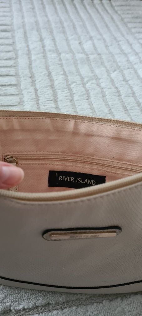 Torebka damska kopertówka River Island beżowa