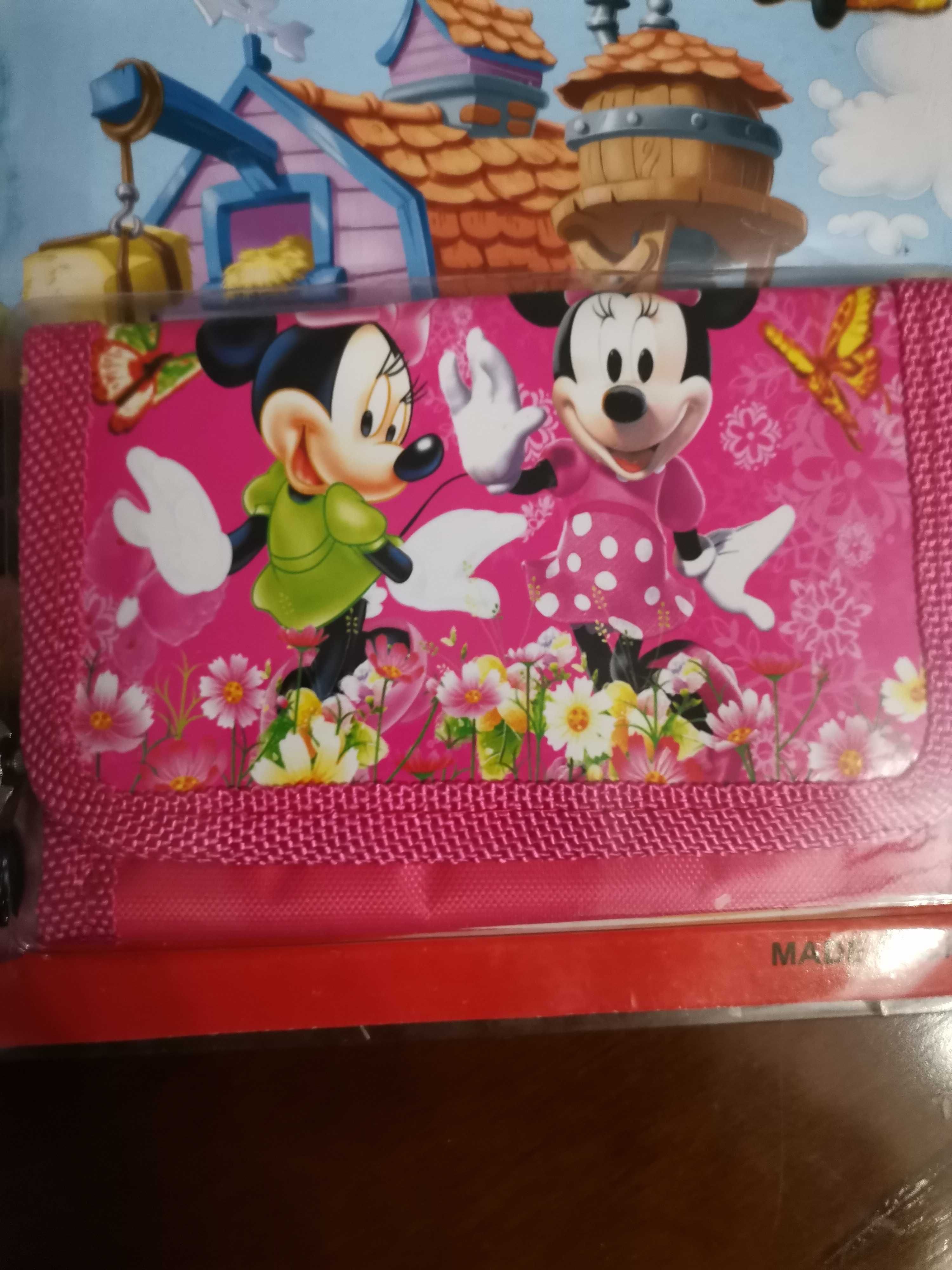 Conjunto Minnie relógio e carteira