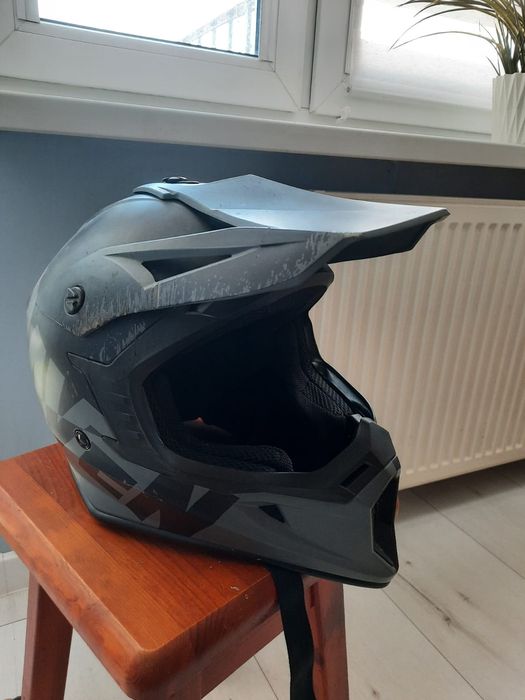 Kask motocyklowy Raven+gogle