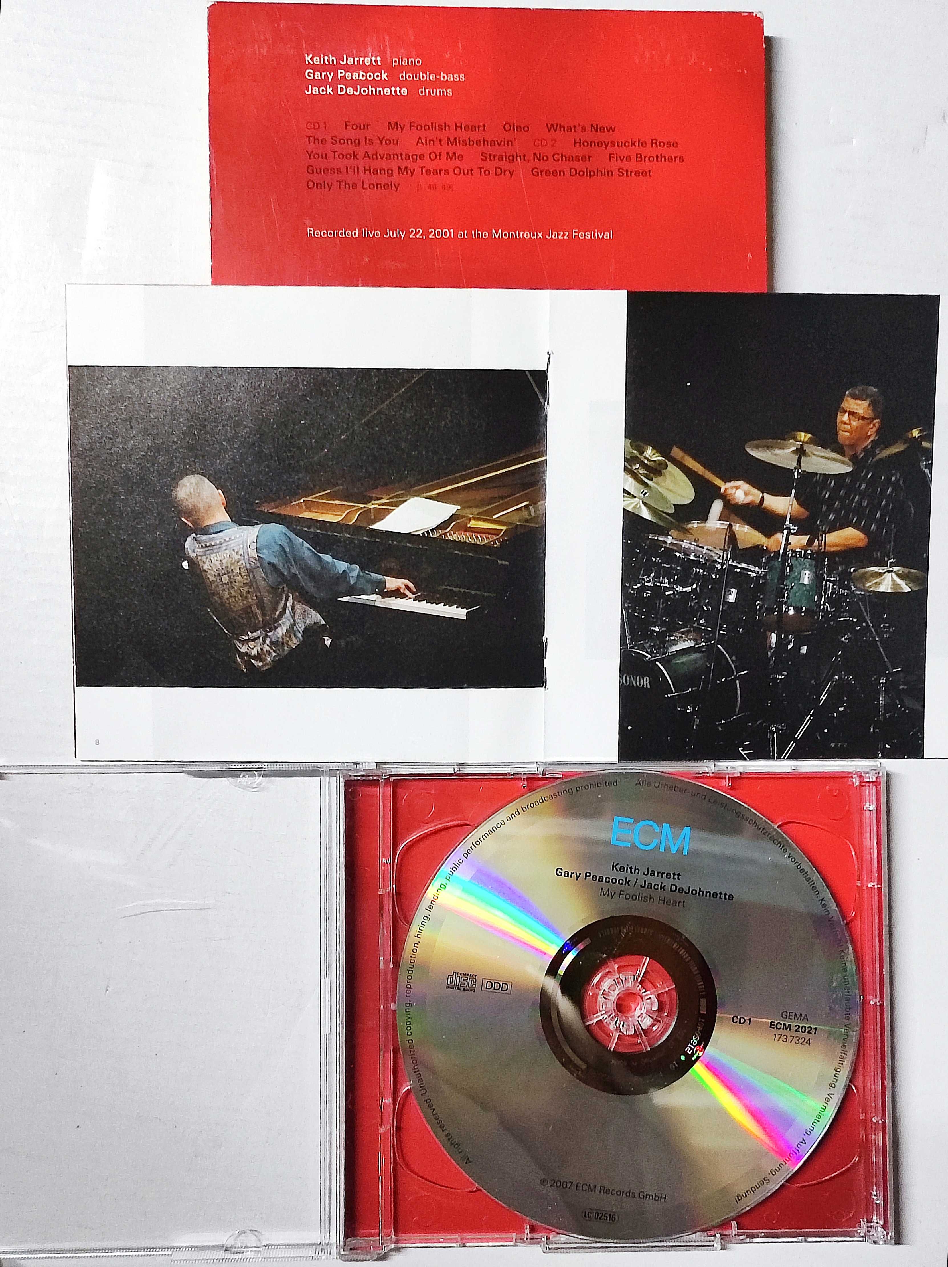 CD Keith Jarrett My Foolish Heart Live at Montreux Duplo Original