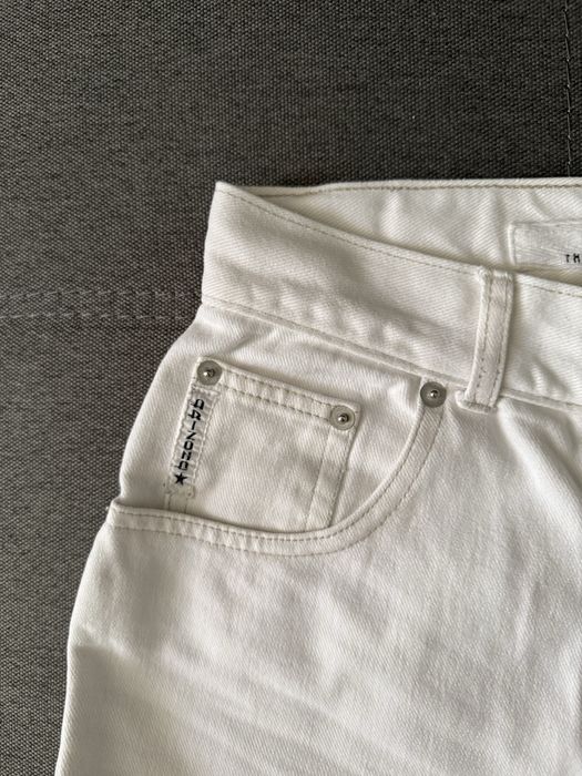 Вінтажні, білі джинси mom