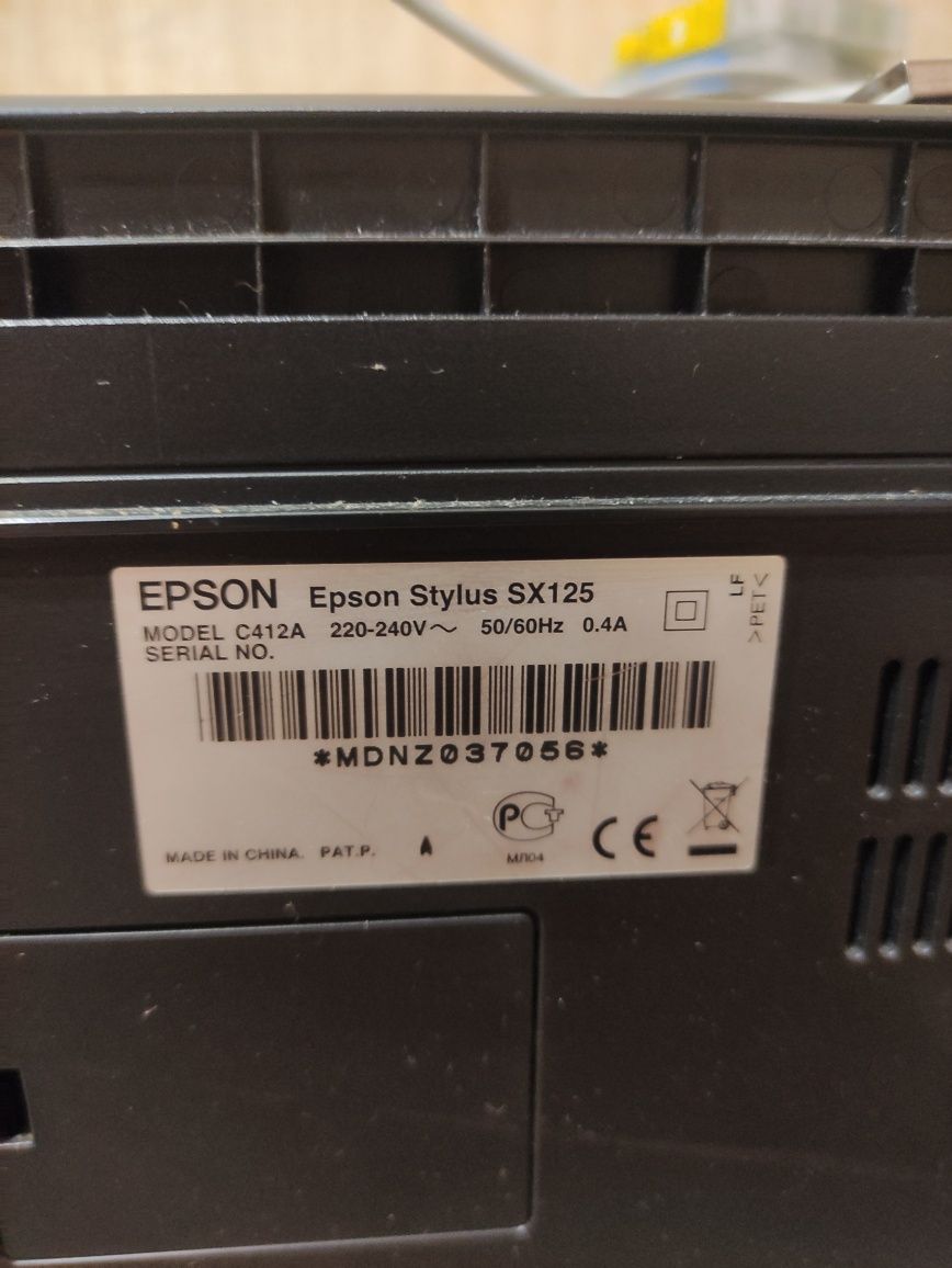 Прінтер фотопрінтер струйний Epson Stylus SX125