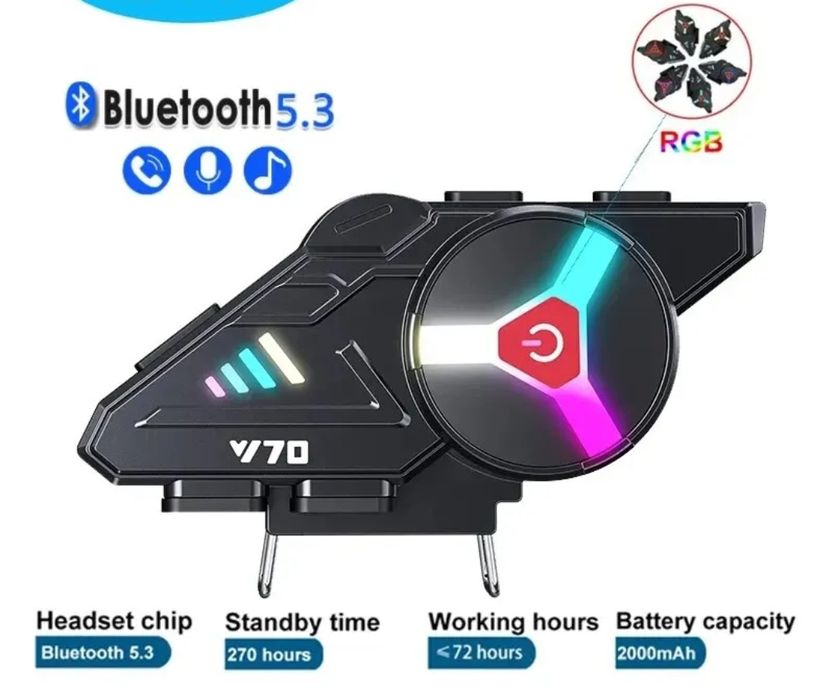 Intercomunicador para capacete de moto bluetooth prova de água NOVO