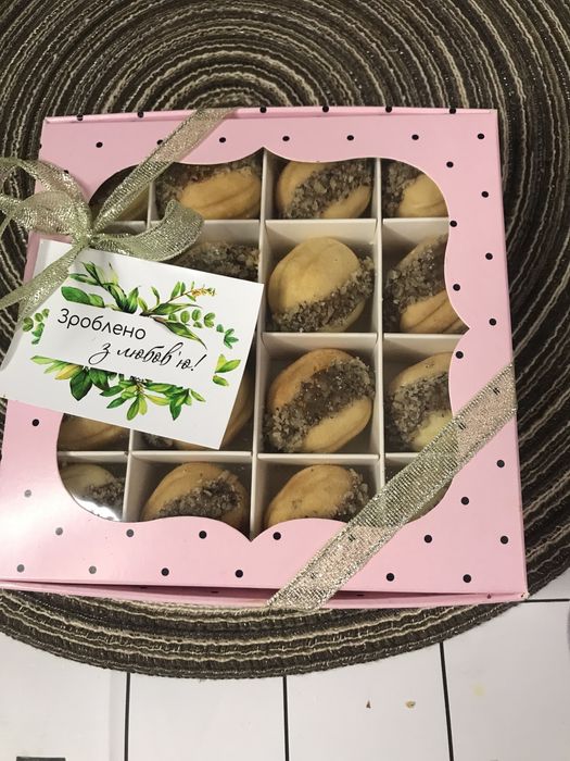 Домашній зефір та горішки зі згущеним молоком