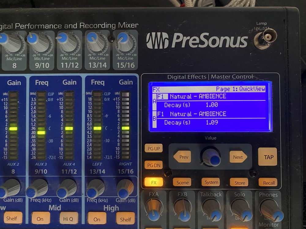 Mikser PreSonus StudioLive 16.0.2 interfejs FireWire