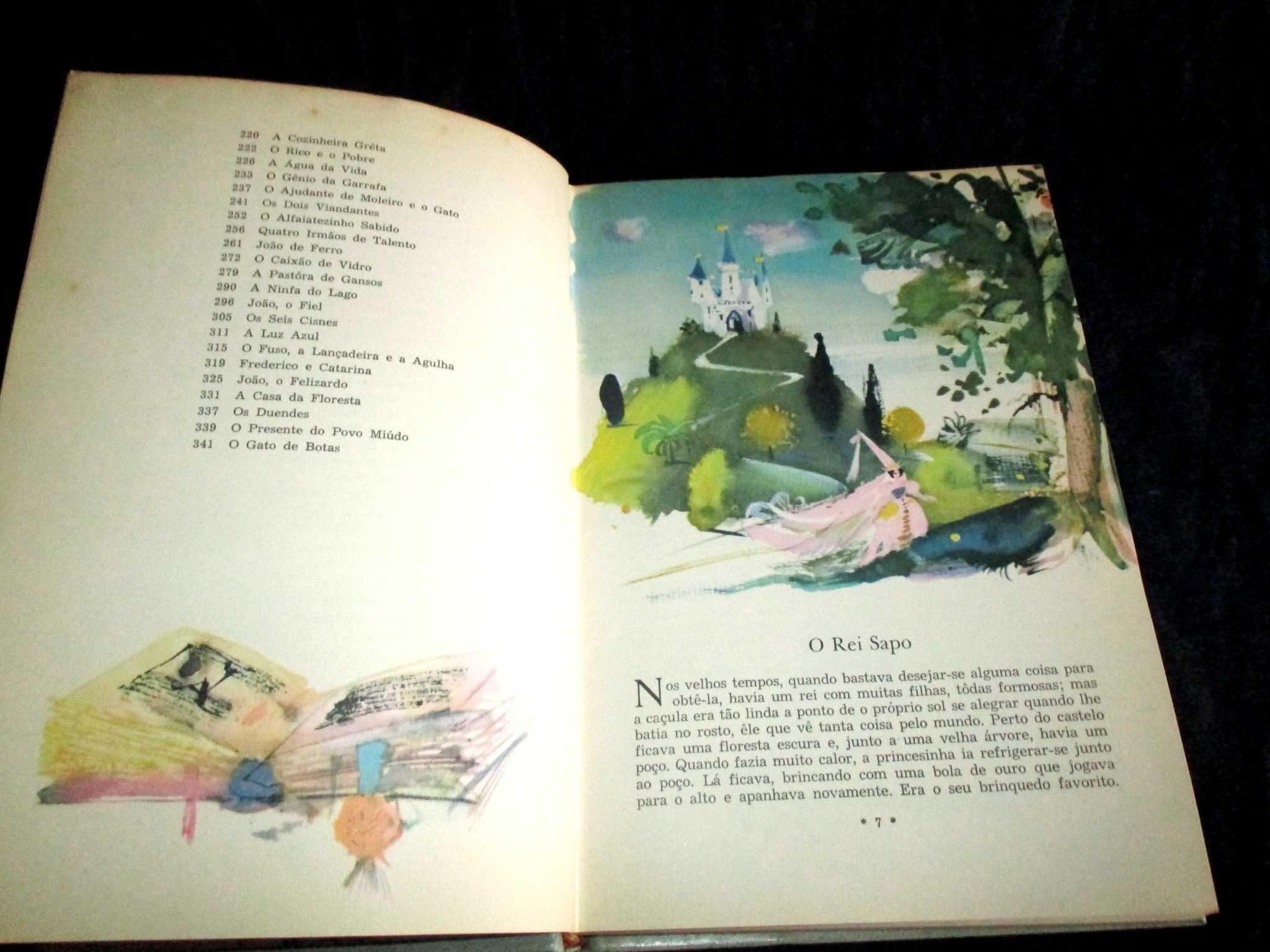 Livro Contos de Grimm Ilustrados por Grabianski 1ª edição 1968